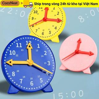 Đồng hồ COZYNEST Đồ chơi giáo dục, Giờ giáo dục sớm 10cm Nhận thức thứ hai, Thiết thực cho trẻ em Đồng hồ Montessori Mô hình Máy trợ giảng mầm non