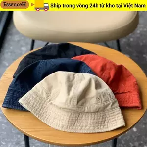 Mũ ngư dân ESSENCEH, Mũ xô phong cách Nhật Bản tuần hoàn đầu lớn, Mũ che nắng cổ điển ngắn vành đa năng Unisex