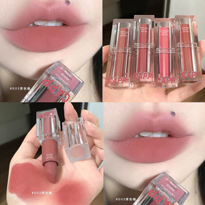 Son Thỏi Mịn Lì Vỏ Acrylic Trong Suốt Tone Nude Thời Thượng Chất Son Mềm Mại Dễ Tán Lâu Trôi