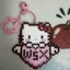 Kitty Kitty Kitty Cặp Đôi Đậu Thành Mặt Dây Chuyền Móc Khóa Dễ Thương Sanrio Cặp Đôi Bạn Gái Dễ Thương Series 6.22