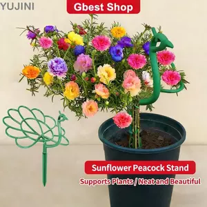 YUJUNI Con Công Hình Trellis, Giá Đỡ Nồi Khung Gậy Hỗ Trợ Cây, Sân Vườn Ngoài Trời Cổ Phần Cây Hoa Sân