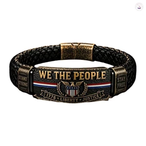 250 Kỷ Niệm Tự Do Di Sản-Bracelet Đại Bàng Thiết Kế Dây Bện Trang Sức Cho Nam Nữ