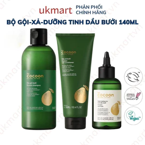 Dầu gội bưởi, dầu gội thảo dược thuần chay kích mọc tóc Cocoon