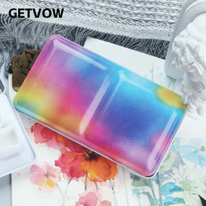 Hộp Tranh Kim Loại GETVOW, Sắt Gấp Rỗng Có Thể Gập Lại, Đồ Dùng Nghệ Thuật Bảo Quản Màu Nước Hộp Sơn Màu Nước Sơn Màu Nước