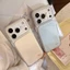 Ốp Điện Thoại Kính Polka Dot House Cho iPhone 17 Pro Max 16 15 14 Vỏ Bảo Vệ Chống Sốc