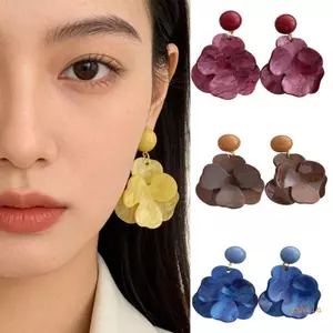 Bông tai mặt dây chuyền hình hoa exhila Bảo trì dễ dàng Mặc hàng ngày cho nữ thời trang