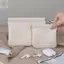 Túi trang điểm son môi AMLU, Túi đựng mỹ phẩm đơn giản Mini, Túi xách trang sức di động du lịch PU thời trang dành cho nữ bé gái