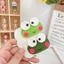 Kẹp tóc len handmade con ếch, hoa hướng dương