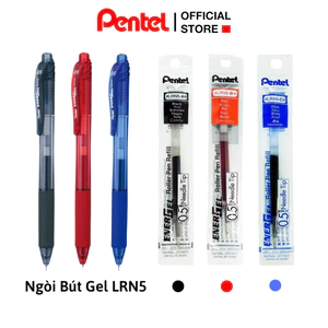 Hộp 12 ruột bút Pentel LRN5 ngòi 0.5mm mực gel cao cấp chuẩn xịn