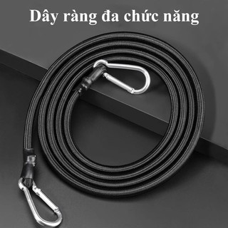 Dây thun ràng hàng Dây thun ràng hàng co dãn đàn hồi cao cấp buộc hành lý tăng chỉnh chiều dài 1m 2m 3m 4m