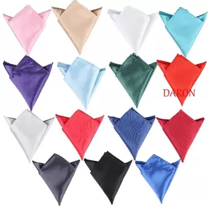 DARON Túi Vuông Đảng Thời Trang Sang Trọng Túi Trơn Chắc Chắn Cho Váy Cưới Đảng Trang Trọng Phù Hợp Với Satin Trơn 15 Màu Hanky Silk