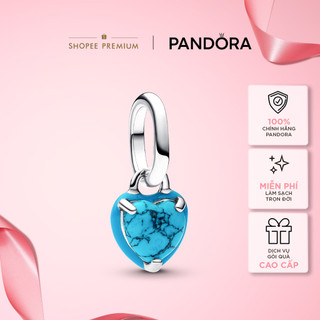 Charm Bạc Pandora Trái Tim Mini - Sắc Xanh Yêu Thương