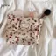 LUImo Corduroy Túi Đựng Mỹ Phẩm Lớn Hàn Quốc, Clutch Cầm Tay Nữ, Hộp Đựng Đồ Vệ Sinh Cá Nhân Xinh Xắn SBS