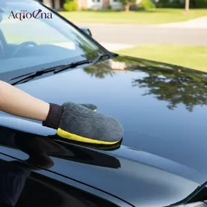 AqToCna 2 Chiếc Microfiber Chenille Găng Tay Rửa Xe Siêu Mềm Vải Vệ Sinh Để Dễ Dàng Chăm Sóc Cơ Thể Ô Tô AqToCna