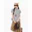 Áo sơ mi ngắn tay kẻ sọc xanh cổ điển Hàn Quốc dành cho nữ phong cách Preppy Áo sơ mi ve áo hẹp đẹp Top phù hợp