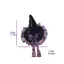 WEETW Gothic Mũ Phù Thủy, Ren Satin Nơ Mũ Halloween, Mũ Dự Tiệc Có Thể Uốn Cong Gothic Cao Mũi Nón Top Phù Thủy Mũ Cosplay Sự Kiện