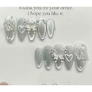 Nailbox móng tay thiết kế 10 móng úp phom siêu xinh mới nhất ( tặng kèm keo,dũa,cồn) NAILBOX_