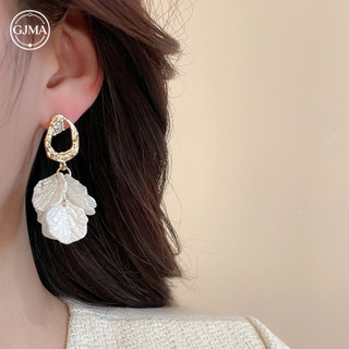 Bông tai kim bạc đính đá hoa ngọc trai Phụ kiện nữ thanh lịch