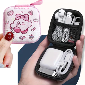 Dễ Thương Kirby Ví Đựng Tiền Xu mini Hoạt Hình Anime Túi Đựng Tiền Xu Phong Cách Học Sinh Túi Nhỏ Tai Nghe