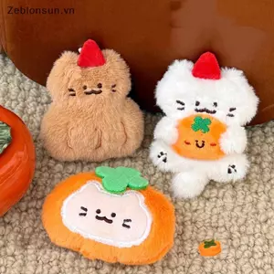 # HB # Hoạt Hình Dễ Thương Hồng Búp Bê Đậu Phộng Móc Khóa Kawaii Kitten Sang Trọng Treo Túi Trang Trí Trang Trí Mặt Dây Chuyền Phụ Kiện Quà Tặng.