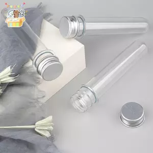 Ống bảo quản bằng nhựa 40ml Ống thử nghiệm trong phòng thí nghiệm có nắp vặn Đáy tròn Kẹo Hộp đựng mỹ phẩm du lịch ELWW