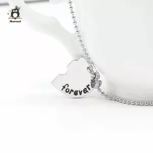 3 Cái / bộ Mặt dây chuyền nối trái tim Nelace Người bạn thân nhất Bff Tình bạn Cặp đôi Nelace Trang sức thời trang Mới