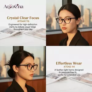 AqToCna Minus Diopter Kính Mắt Mèo Cho Nam Nữ Retro Sang Trọng Khung AqToCna