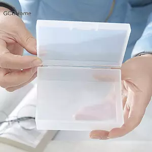 GCDHome Mini Hộp Nhựa Hình Chữ Nhật Hộp Mờ Hộp Đựng Hộp Bảo Quản Chống Bụi Bền Mạnh Mẽ Trang Sức Hộp Bảo Quản HOT