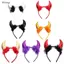 Woke Shining Vải Ox Quỷ Sừng Hình Băng Đô Tóc Sang Trọng Vòng Trang Điểm Cosplay Đảng