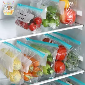 20 Chiếc Bọc Nhựa Túi Đựng Thực Phẩm Túi Bảo Quản Tủ Đông Có Thể Tái Sử Dụng Túi Niêm Phong Sandwich Tủ Lạnh Nhà Bếp Bảo Quản Thực Phẩm ELWW
