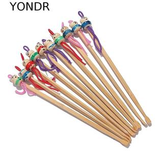 YONDR Chăm Sóc Sức Khỏe Dễ Thương Màu Sắc Ngẫu Nhiên Dụng Cụ Tẩy Sáp Gỗ Tre Búp Bê Earpicks