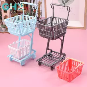 GHX 1 / 12 Nhà Búp Bê Mini Giỏ Hàng Siêu Thị Giỏ Mua Sắm Mô Hình Nhà Búp Bê Siêu Thị Trang Trí Phụ Kiện Giả Vờ Chơi Đồ Chơi VN