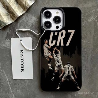 Ốp Bảo Vệ Điện Thoại Di Động Creative CR7 Cầu Thủ Bóng Đá Thích Hợp Cho iPhone 12promax 13 14 15 16 pro max xr xs 17promax 11promax 14pro 15pro Ốp Mềm Chống Sốc