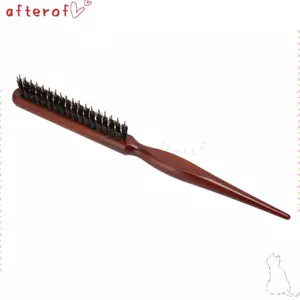 Bàn chải trêu chọc AFTEROF, Lược cắt tóc bằng Nylon chuyên nghiệp, Dụng cụ làm tóc Tay cầm tiện dụng Tay cầm bằng gỗ Lược trêu chọc Salon Sử dụng