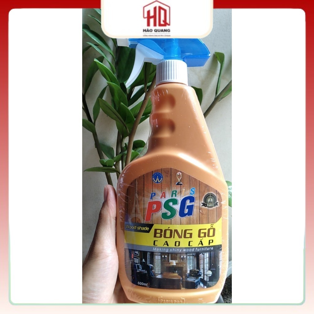 Nước Xịt Bóng Gỗ PSG Cao Cấp 600ml – Làm Sáng Bóng Đồ Gỗ, Bảo Vệ Bề Mặt, Hương Thơm Dễ Chịu