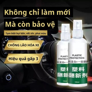 CHAI XỊT SẠCH BÓNG, ĐÁNH BAY MỌI BỤI BẨN, BẢO DƯỠNG XE, CHỐNG LÃO HÓA CHO BỀ MẶT DA, NHỰA, CAO SU, KHÔNG NHỜN