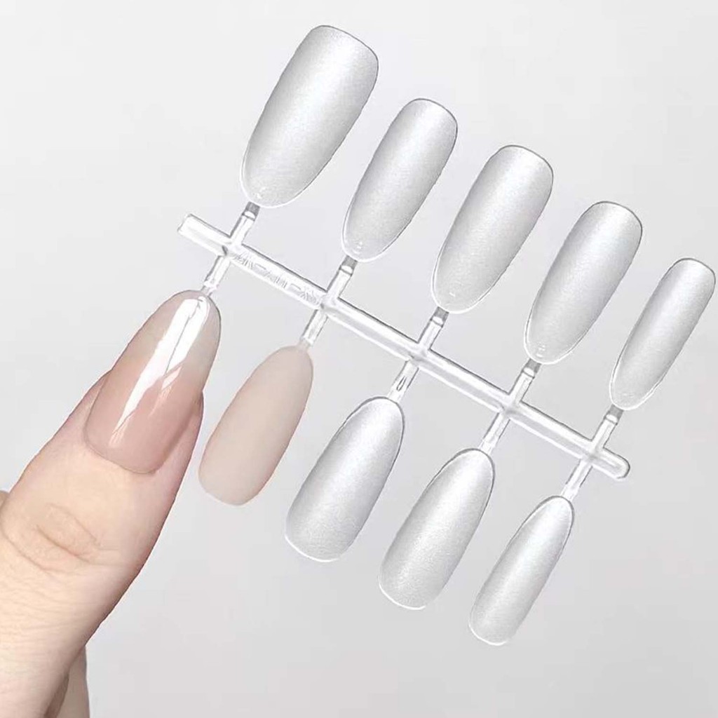 Móng tay giả không cần keo 100 CÁI | Tấm móng tay siêu mỏng, 10 hình dạng cho vẻ ngoài tự nhiên, Phụ kiện nghệ thuật làm móng DIY