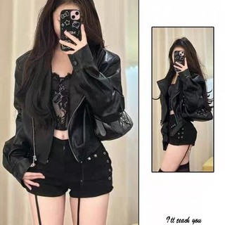 Áo Khoác Da Ngắn Phong Cách Mới Từ Mỹ, Thích Hợp Thời Trang Mùa Thu Và Đi Xe Máy