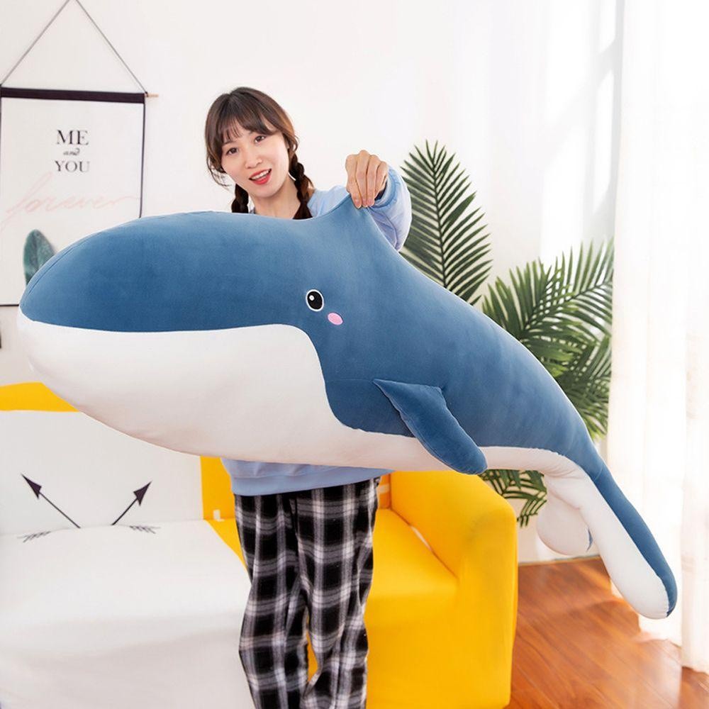Đồ chơi mềm cá voi khổng lồ - Gối búp bê ngủ vui nhộn cho trẻ em