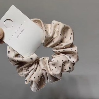 Cổ điển Scrunchy tóc Gypsophila nóng kim cương, dây buộc đầu thời trang cho kiểu tóc đuôi ngựa