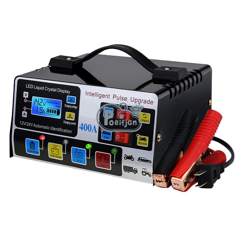 Bộ sạc pin ô tô Màn hình LCD Bộ sạc pin ô tô US Plug
