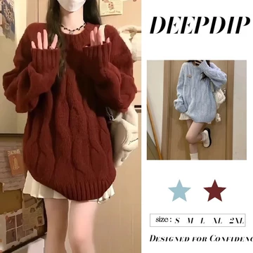 DEEPDIP Áo cardigan len Áo len nữ Áo cardigan nữ Áo Cardigan Tay Dài Cho Nữ, Xu Hướng Mới Thu Đông, Áo Len Dệt Kim