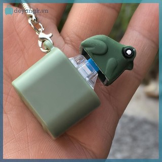 Deyangk Ếch Móc Khóa Với Đèn Nhiều Màu Sắc Giảm Căng Thẳng Lo Âu Cảm Giác Vui Nhộn Động Vật Nút Âm Thanh VN