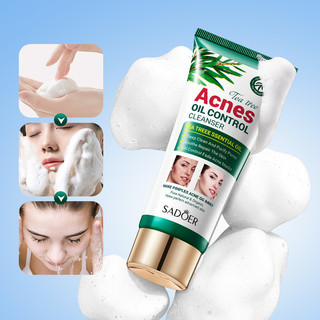 Sữa Rửa Mặt Kiểm Soát Dầu Cây Trà Làm Sạch Sâu Dưỡng Ẩm Làm Mới Sữa Rửa Mặt 100g