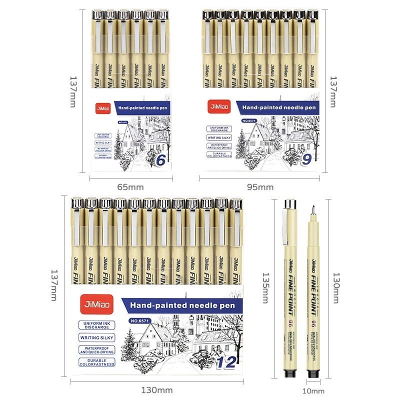🔥 Móc Dòng Nghệ Thuật Vật Dụng Bút Đánh Dấu Mực 🔥 Mỹ Thuật Phác Thảo Tranh Cho Dân Kỹ Thuật Cái Bút Vẽ Thiết Kế có hàng sẵn ✤Bút kim hoa anh đào Cùng màu đen Bộ đồ chống nước Bút bầu cầm tay Thiết kế vẽ tay Đầu mềm Phác thảo Bút kim hoạt hình Bút phác t
