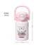 Cốc hút chân không BORAGETE, Cốc cách nhiệt hoạt hình dễ thương 400ml, Bình nước bền bỉ dung tích cao bằng thép không gỉ 316 cho bé trai và bé gái