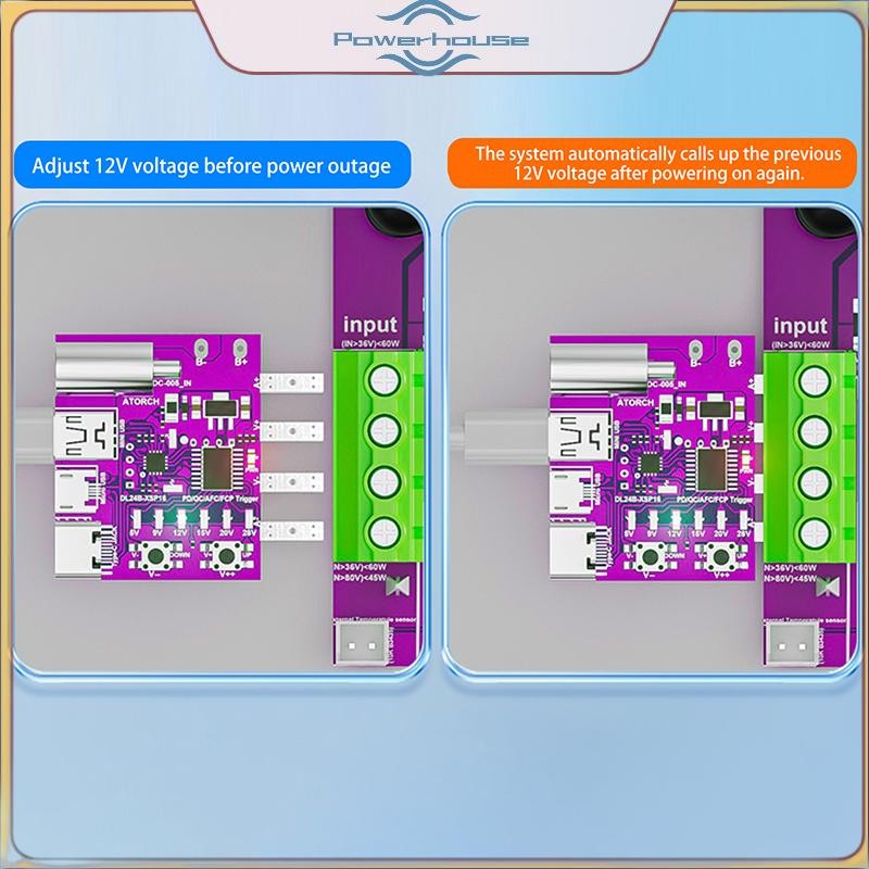 POWER Type-C PD3.1 Giao thức Bảng kiểm tra 4 dây Đồng hồ đo điện áp Bộ giảm tốc Bộ sạc 140W Công cụ lão hóa cho máy kiểm tra tải DL24.