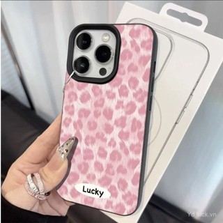 Ốp điện thoại sang trọng nhẹ thời trang cao cấp in họa tiết da báo màu hồng Thích hợp cho iPhone 17promax 16promax 15 14promax 13 11promax 16pro 15pro 16plus 15plus 16 Vỏ điện thoại chống sốc