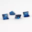 5A Xanh Vuông Công Chúa Cắt Cubic Zirconia 15 / 30 Chiếc 3x3mm ~ 10x10mm Rời CZ Đá Trang Sức DIY