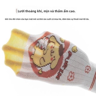 Vớ lưới hoạt hình Sanrio cho bé gái - Tất cổ trung thoáng khí kiểu dáng dễ thương